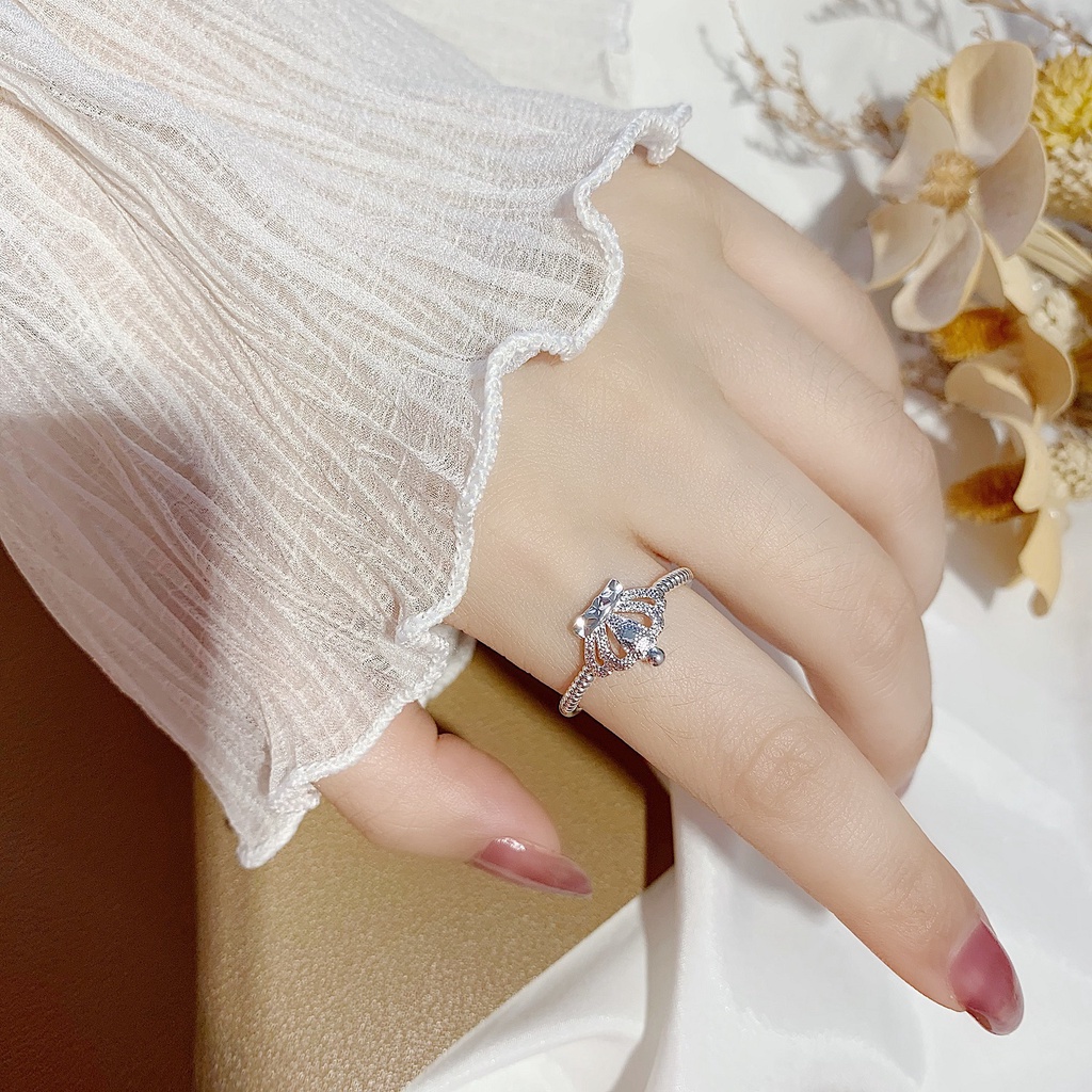 Nhẫn Mạ Bạc Nữ 925, Nhẫn Hình Vương Miện