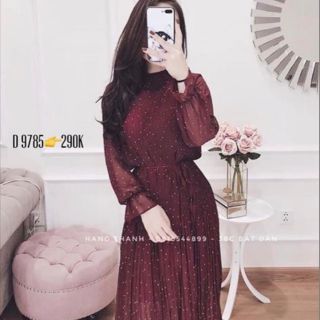 Đầm xòe dập li