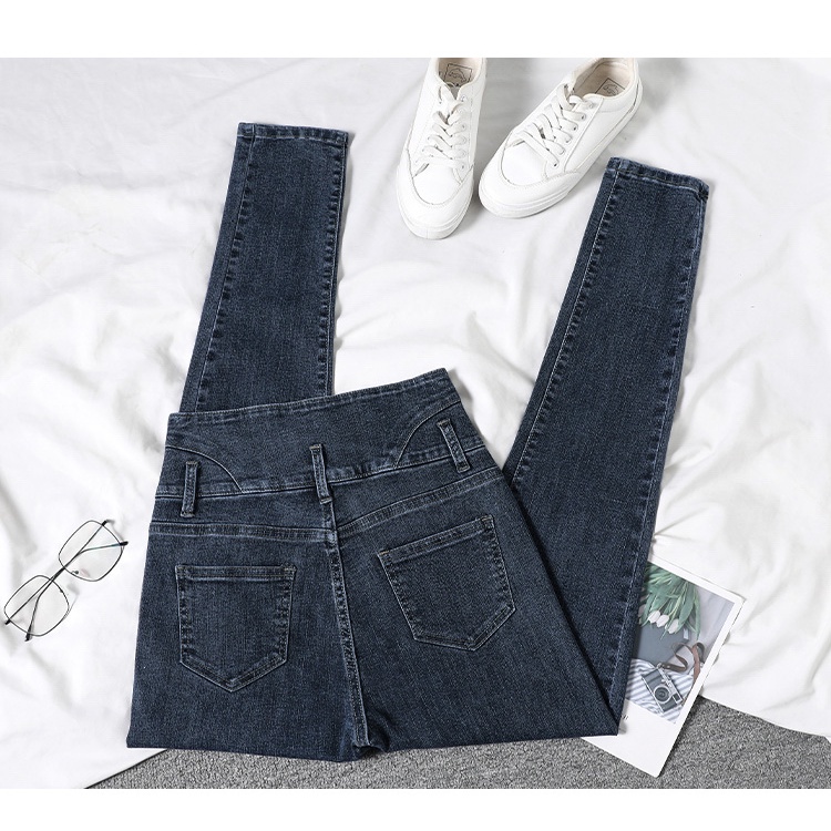 Ultra Quần Jeans Nữ Lưng Cao Dáng Bút Chì Thời Trang