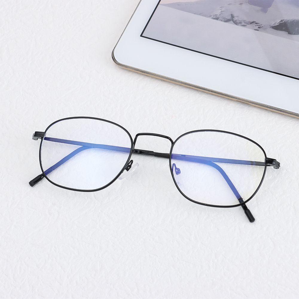 Mắt Kính Gọng Vuông Siêu Nhẹ Chống Ánh Sáng Xanh Phong Cách Vintage Thời Trang