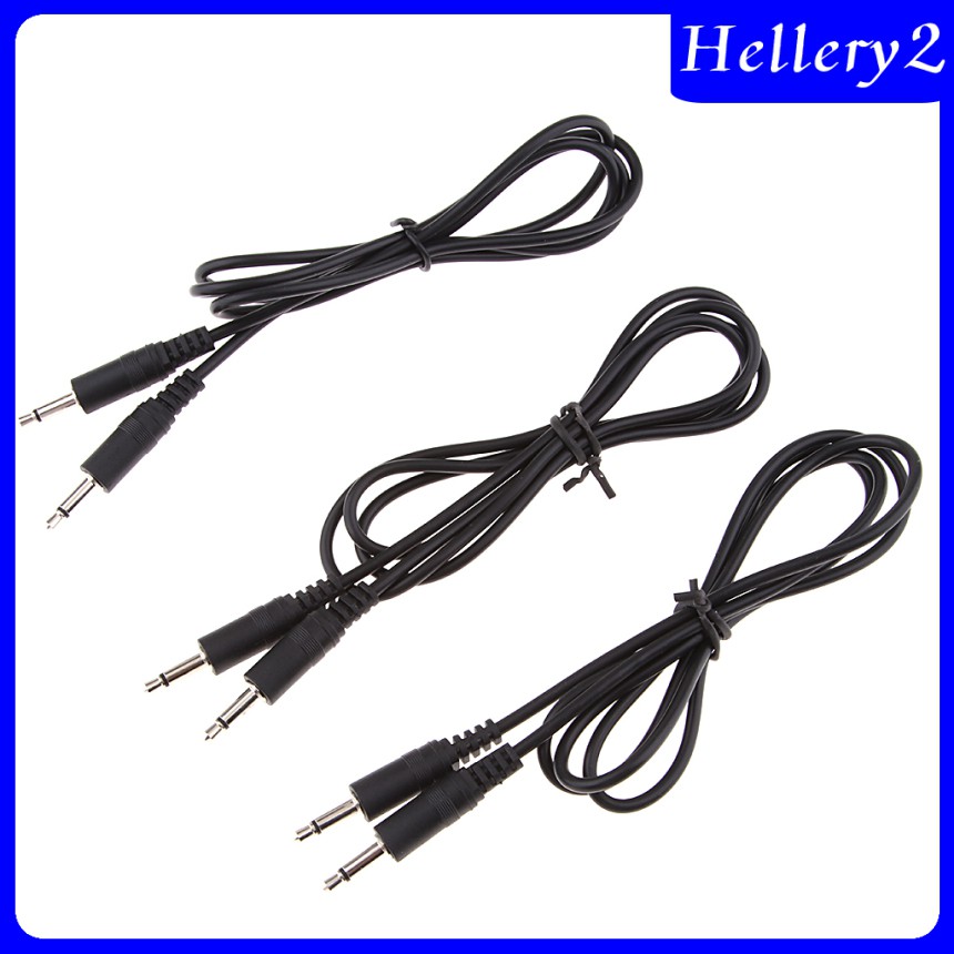 3 Pack Male to Male 3.5mm Aux Audio Mono Cable for 3.5mm-Enabled Devices 1m