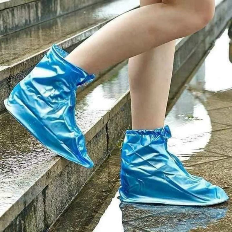 Ủng Đi Mưa Bảo Vệ Giầy Cố Ngắn Đế Chống Trơn,