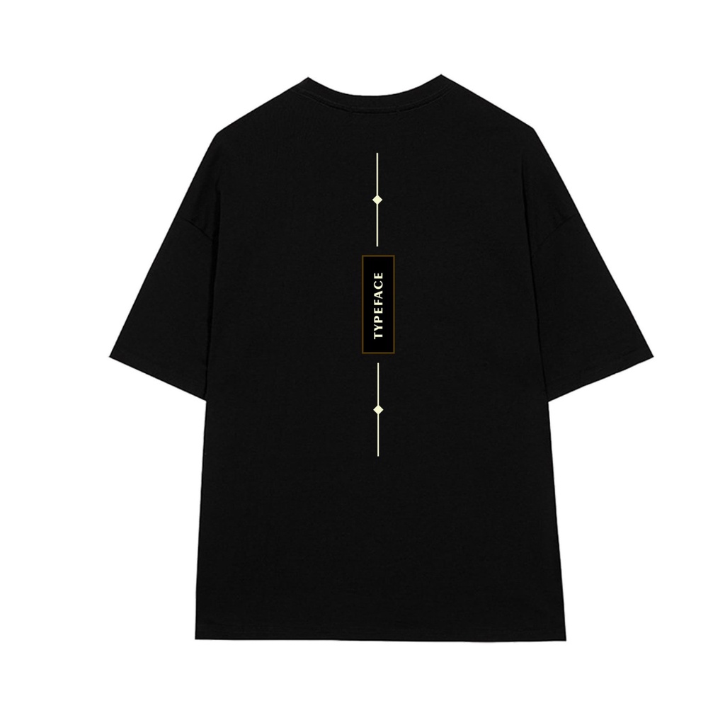 Áo Thun Tay Lỡ Nam Nữ Form Rộng YANDO OUTFITS Typeface AT204 Cotton 4 Chiều