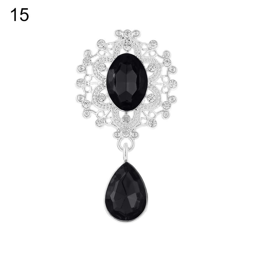 SUYO Set 10 Mặt Dây Chuyền Pha Lê Hình Giọt Nước