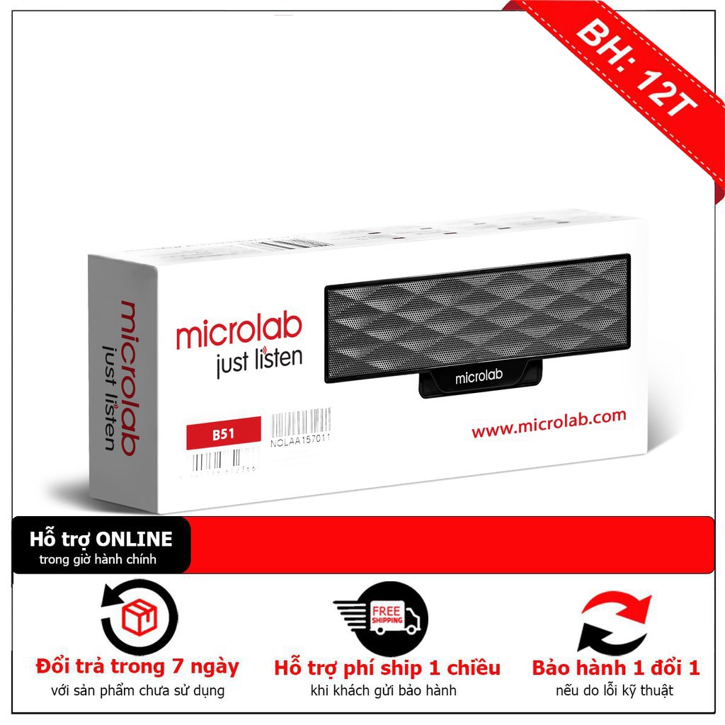 [ Giảm giá 10%] Loa thanh vi tính Microlab B51 (2.0) - hàng chất lượng