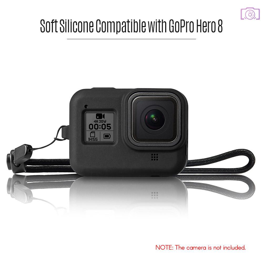 Vỏ Bảo Vệ Bằng Nhựa Kèm Dây Đeo Cho Camera Hành Trình Gopro Hero 8