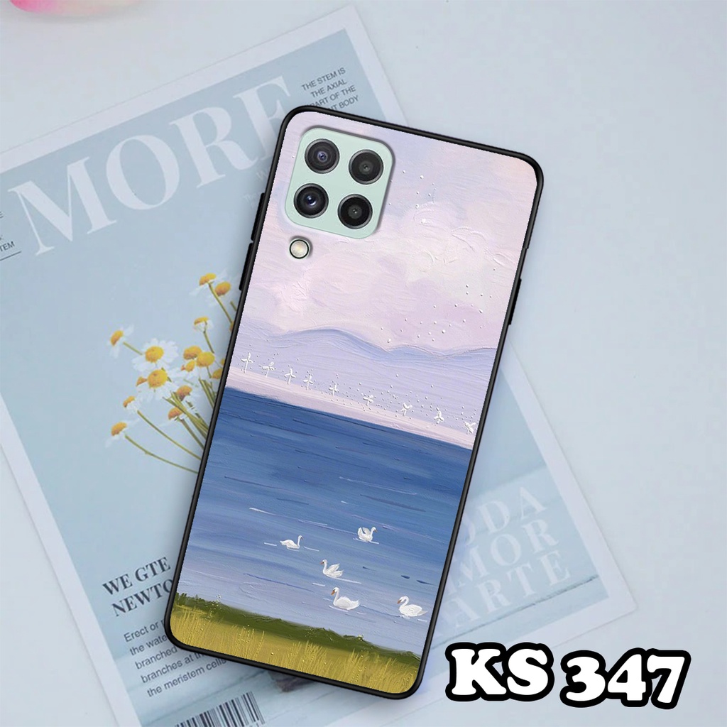 Ốp lưng Samsung M32 4G - Samsung M33 - Ốp in hình Cánh đồng hoa - Chất liệu TPU siêu bền