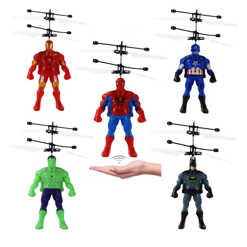Đồ chơi máy bay cảm biến hình siêu anh hùng marvel đẹp mắt