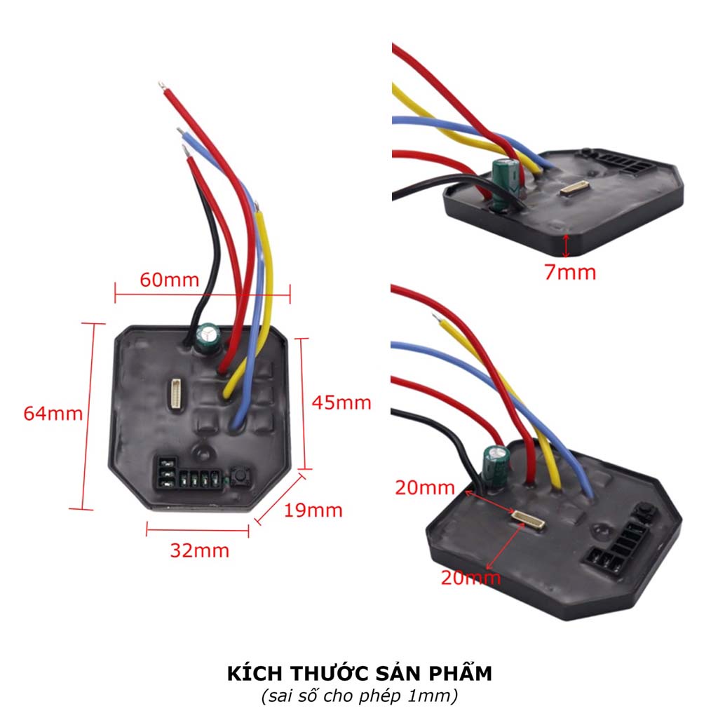 Mạch Điều Khiển Máy Siết Bulong, Máy Khoan Pin Không Chổi Than