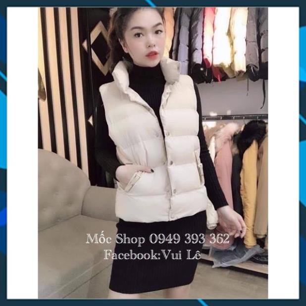 Áo khoác nữ, áo phao gile may 2 lớp, kiểu dáng trẻ trung, thời trang, hàng Quảng châu đẹp, phom dưới 56kg .