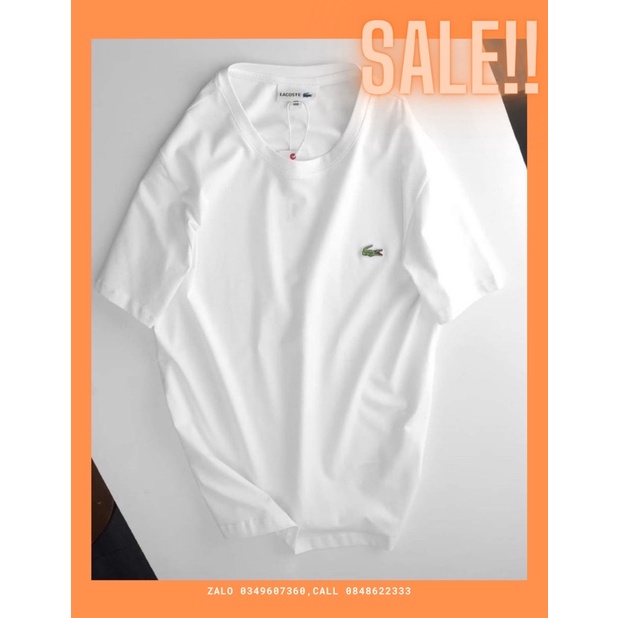 Áo thun thể thao nam nữ lacoste_áo phông nam nữ tay ngắn chất liệu cotton 100% kiểu dáng trẻ unisex hiện đại