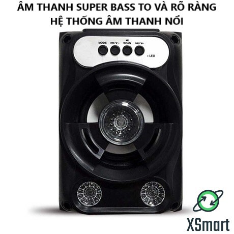 Loa Bluetooth Không Dây GS13 Pro Xách Tay Loại 1 Âm Thanh Hay Siêu Trầm, Led Nháy Theo Nhạc, Super Bass Nghe  EDM, REMIX