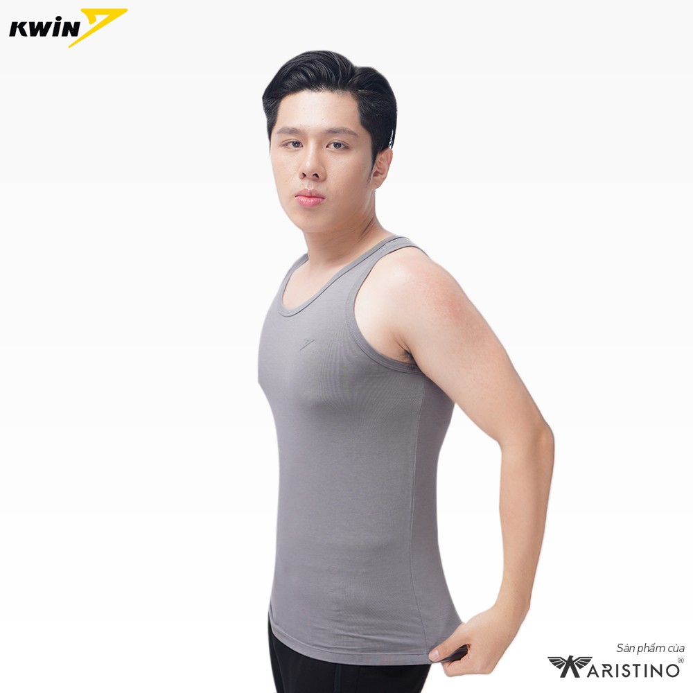 Áo ba lỗ nam, áo tanktop tập gym Kwin KTT001S8 cao cấp thoáng mát co dãn 4 chiều, thấm hút vuợt trội