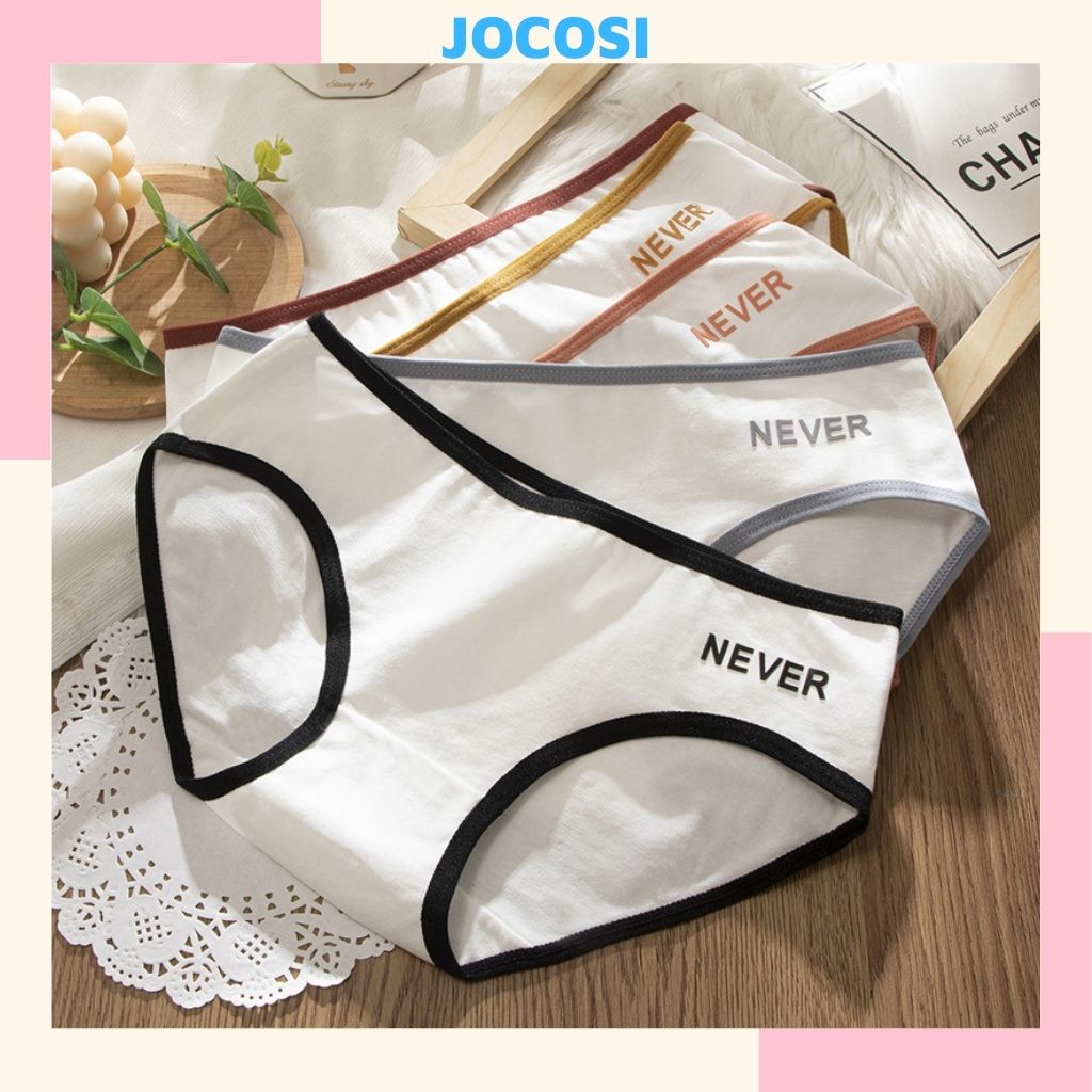 Quần lót nữ kháng khuẩn in chữ cute dễ thương xinh xắn JOCOSI L002