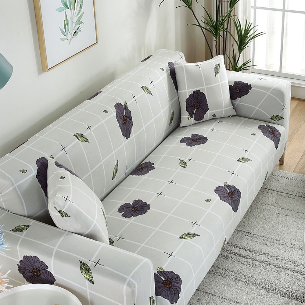 Vỏ Bọc Ghế Sofa Co Giãn Chống Trượt Chống Bụi In Họa Tiết Đơn Giản