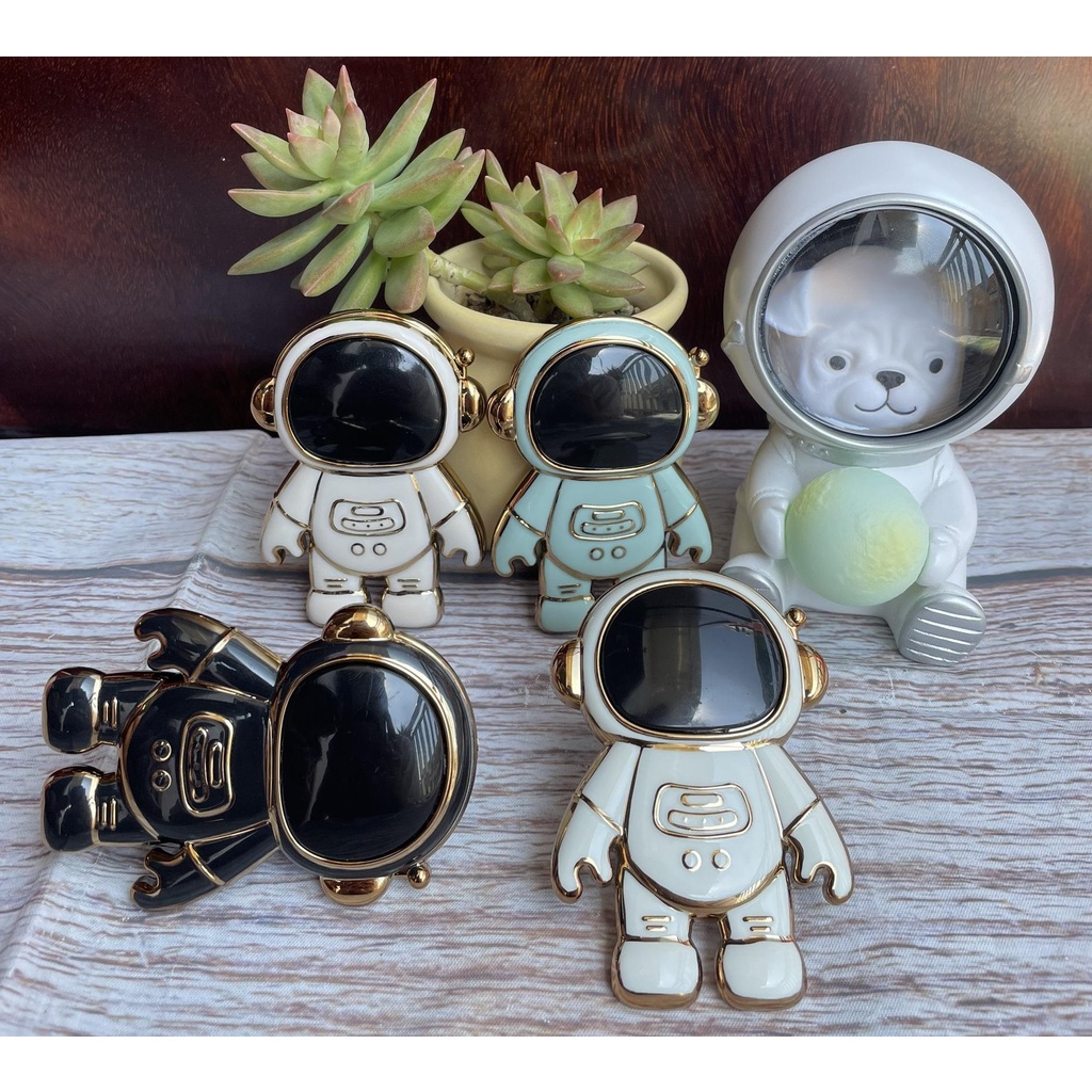 Dán Ring Iring giá đỡ Điện Thoại In Hình Nhà Du Hành Vũ Trụ Mới - phi hành gia
