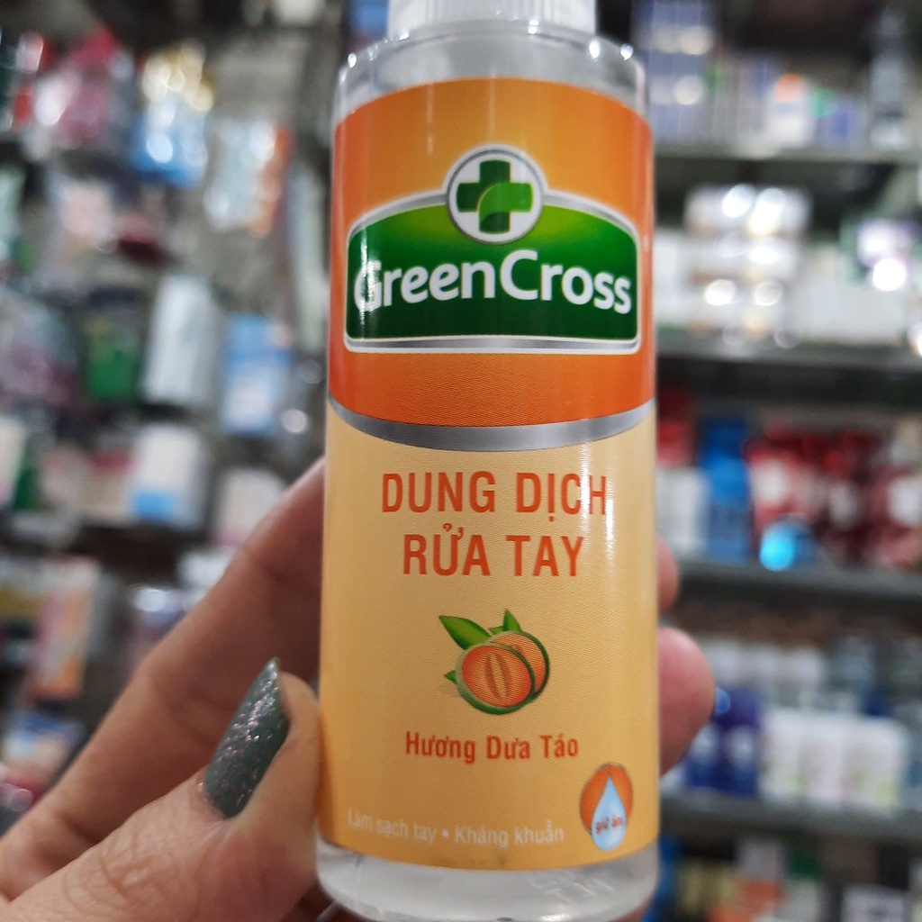 Dung dịch rửa tay khô GREEN CROSS chai 70ml - Hương Dưa Táo
