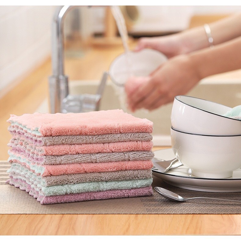 Khăn lau tay chén dĩa chất liệu sợi siêu nhỏ