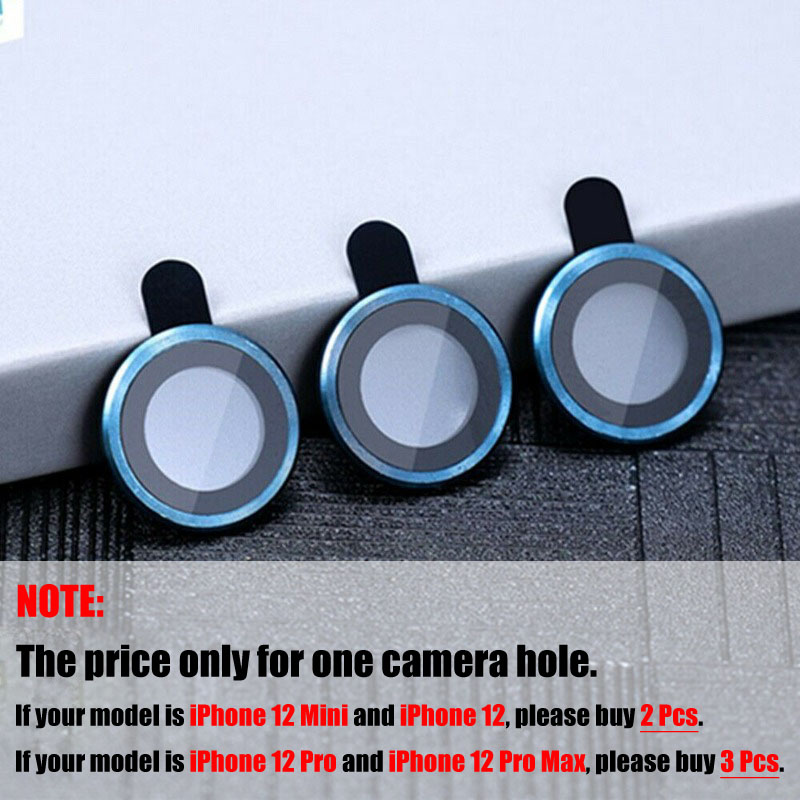 iPhone 13 Pro Max Lens Glass Metal Ring Tempered Glass Full Cover Camera Protector For iPhone 12Pro Max 13 12Mini Protective Cap