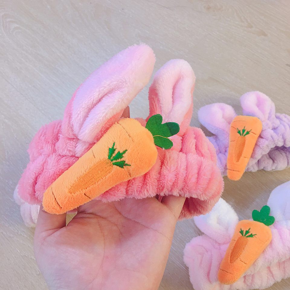 Băng Đô, Bờm Tóc Trang Điểm Tai Thỏ Cà Rốt 3D Siêu Hot Hit | BigBuy360 - bigbuy360.vn