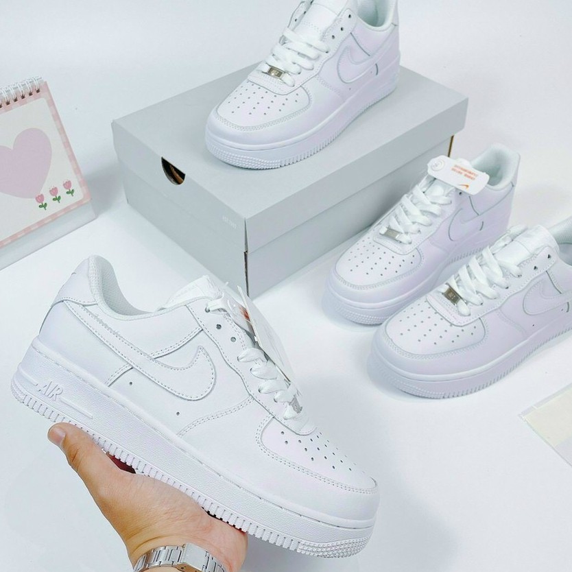 Giày_Nike AF1 Trắng , Giày_Nike Air Force 1 Full Trắng Cao Cấp Full Size Nam Nữ 36_43