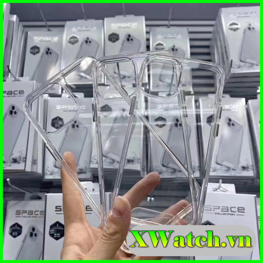 Ốp lưng Space iPhone X / XS / XS max / 12 12 pro max / 11 11 pro max viền dẻo chống sốc không ố màu