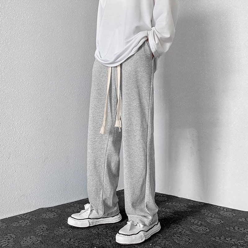 Quần ống rộng nỉ suông nam nữ Basic Track Pants