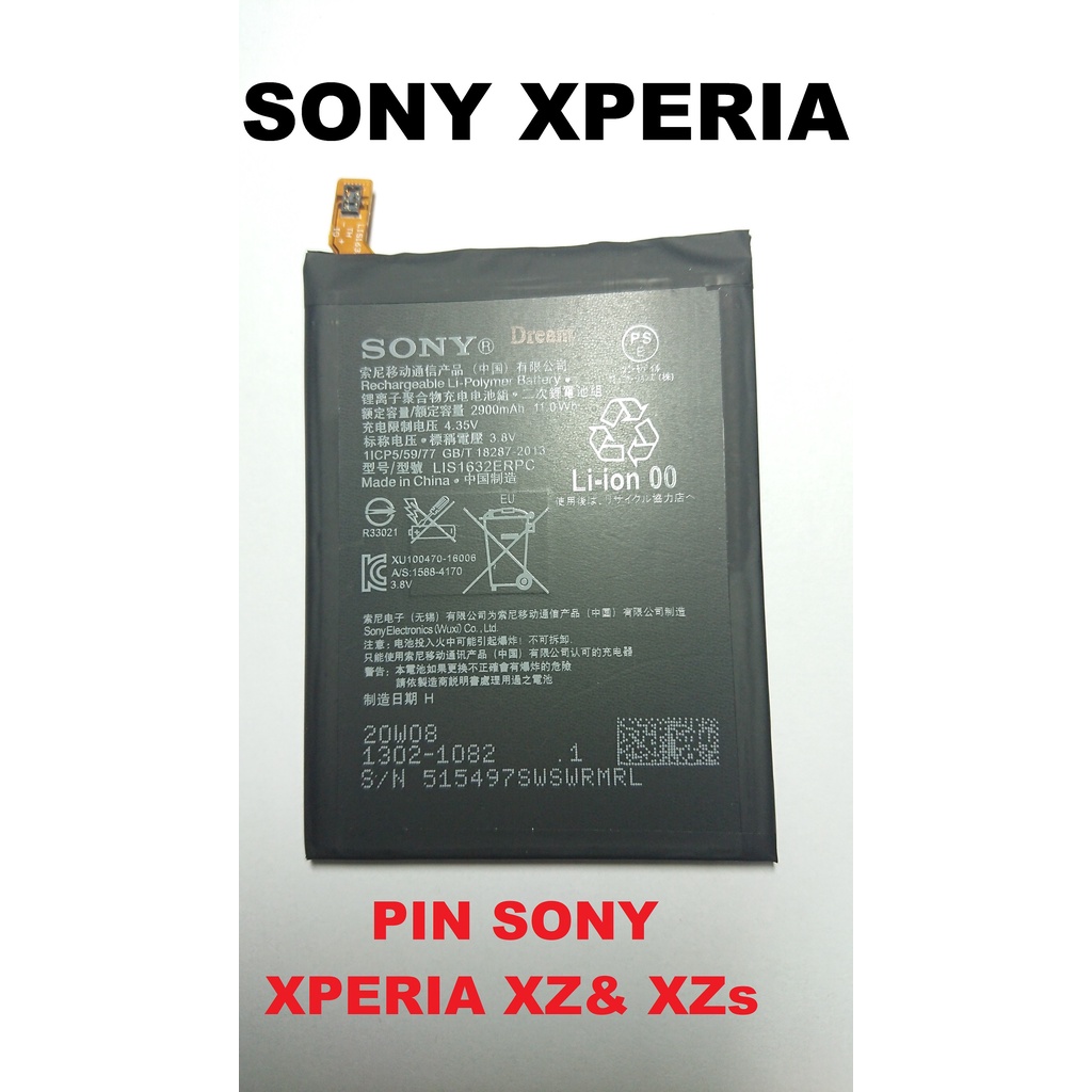 PIN ZIN NEW CHÍNH HÃNG CHO SONY XPERIA XZ &XZs : F8232 & G8232