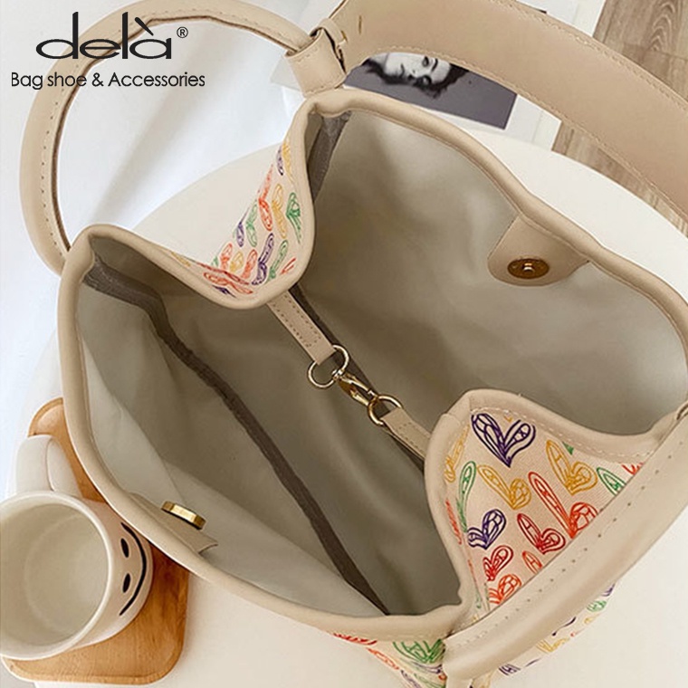 Dela Túi Xách Da Mềm Hình Trái Tim Thời Trang Mùa Hè Cho Mẹ Và Bé