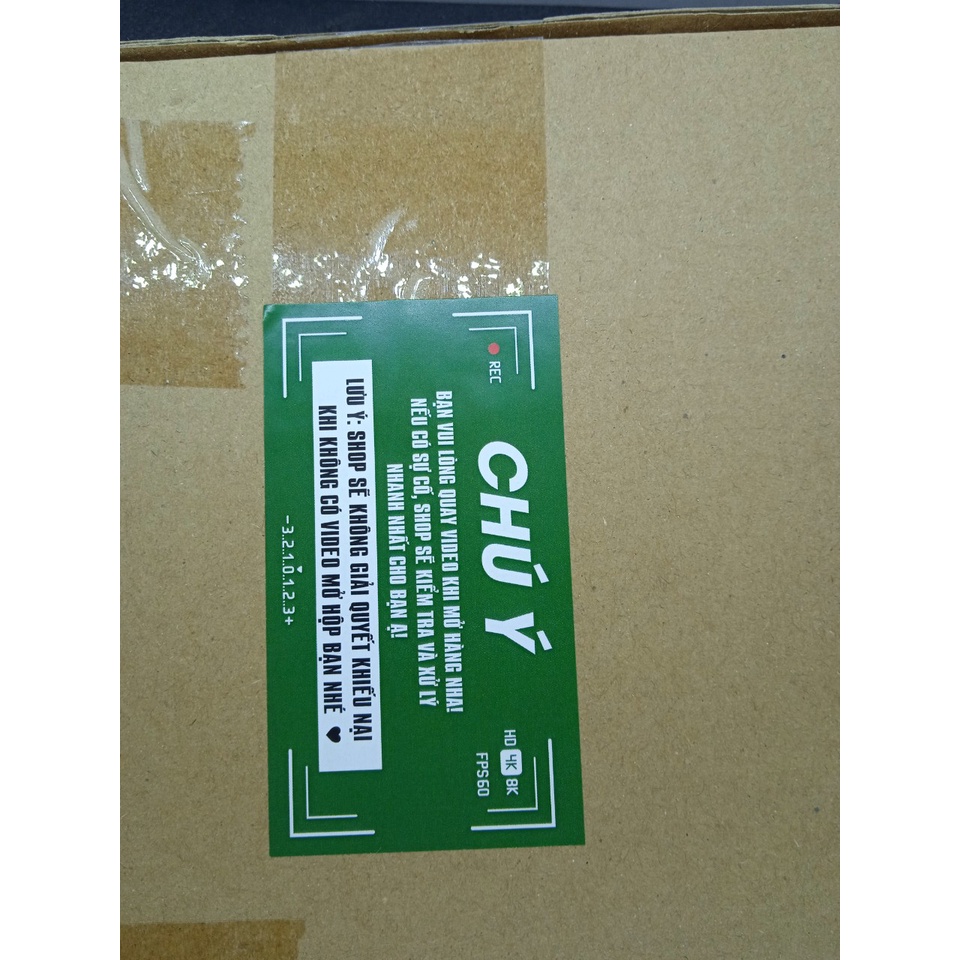 Tem Dán Chú Ý Quay Video Trước Khi Mở Hàng Có Keo Dính 9x5cm