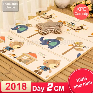 🎯 Thảm chơi Hàn Quốc dày 2cm cho bé – 1m8 x 1m5