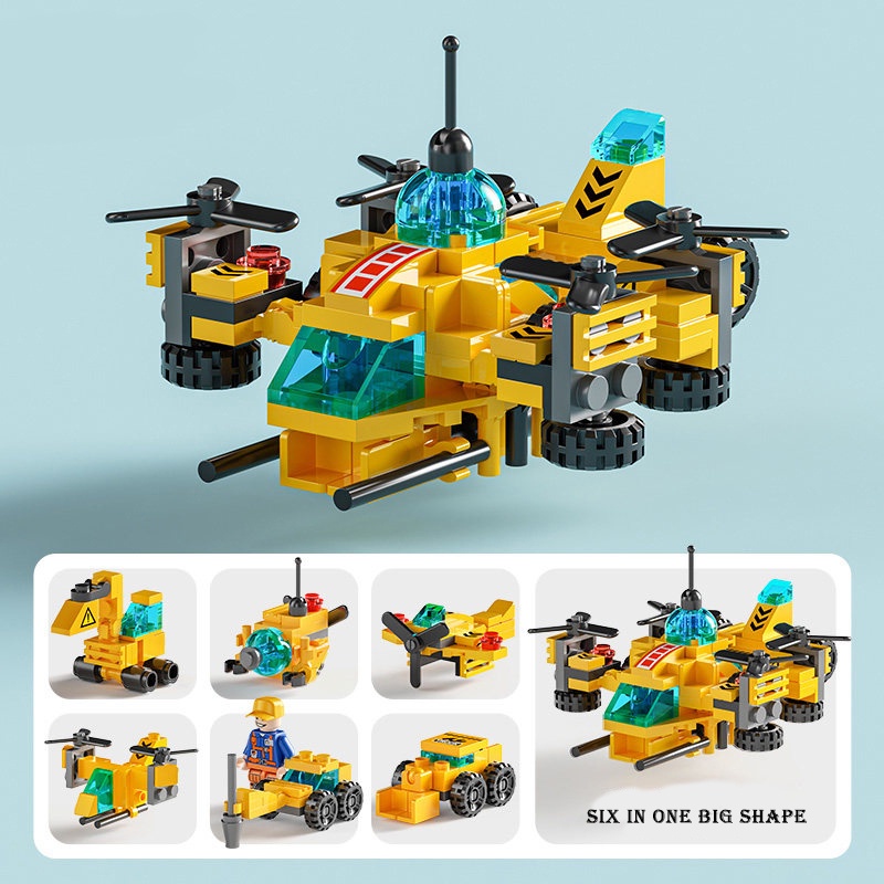 Đồ Chơi Lắp Ráp Xe Máy Bay/Xe Tải Đồ Chơi Giáo Dục Cho Bé