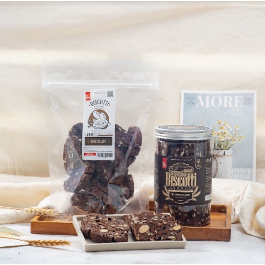 Combo Biscotti Quốc Dân Và Biscotti Cao Cấp Gạch Đỏ 250Gr Giàu Hạt Dành Cho Eatclean