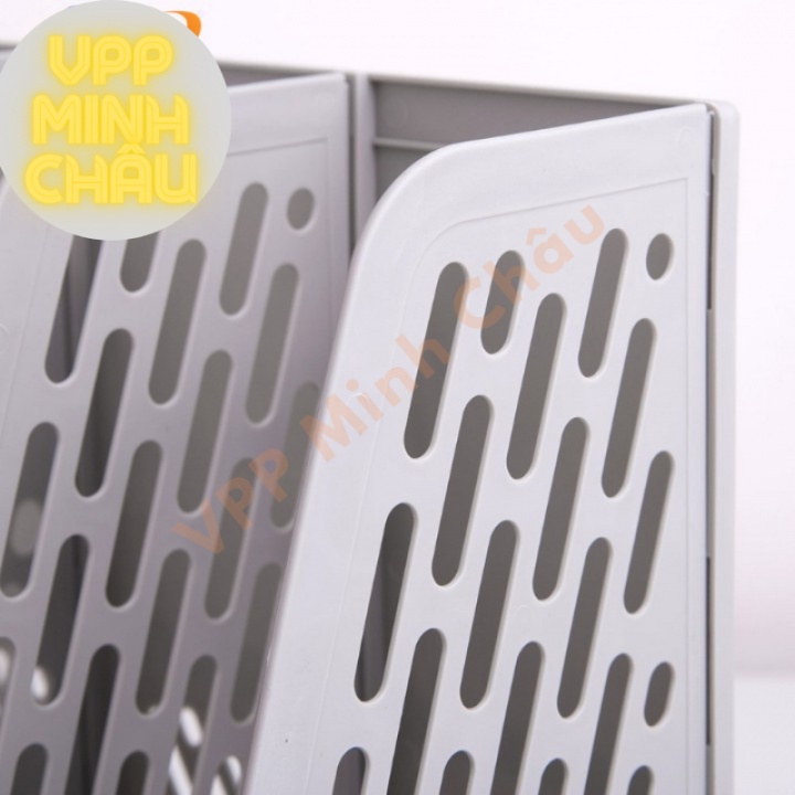 Khay Đựng Tài Liệu 3 Ngăn Đứng Deli 9845