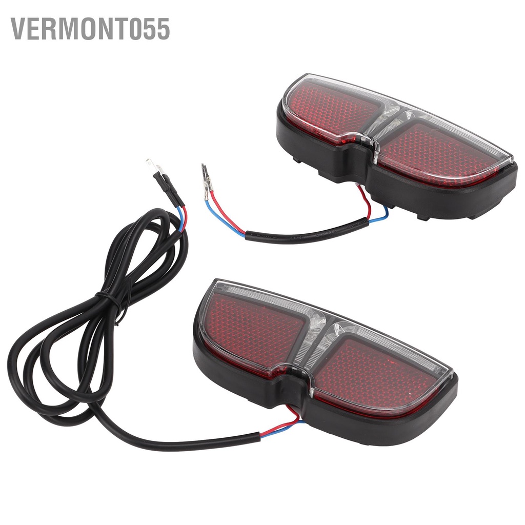 Vermont055 Xe đạp điện Đèn đuôi 6V cảnh báo ban đêm Thiết bị đi xe sau Phụ kiện động cơ