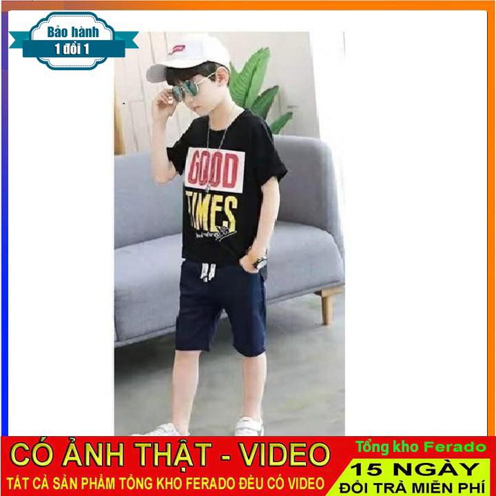 [ xả kho ] EB set bộ GOODTIME dành cho bé trai 18-28kg. Chất liệu cotton, co dãn tốt, thấm hút mồ hôi.