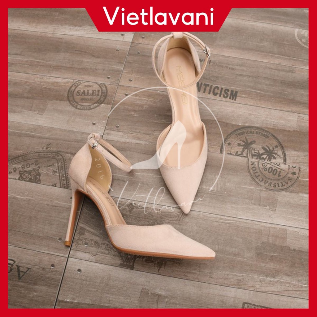 Giày Cao Gót Quai Sau Sành Điệu Mã LTC50 Phong Cách Sang Trọng Quý Phái