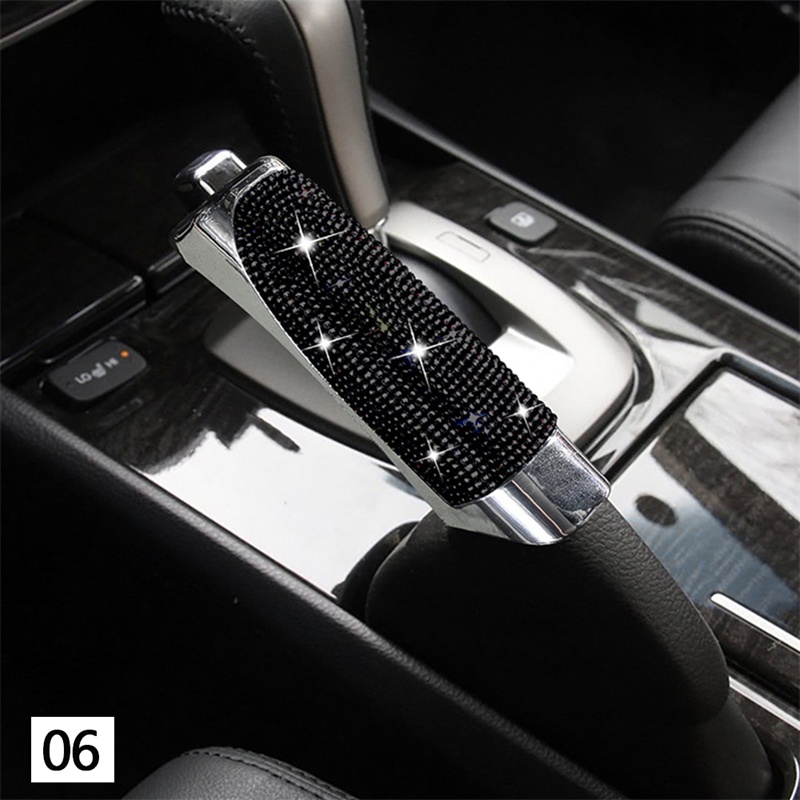 Vỏ bọc phanh tay đính đá lấp lánh cho xe hơi