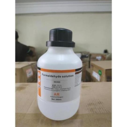 [SRMAR4574-Giảm 50% tối đa 20K đơn từ 0Đ]Formalin ⚡ Formaldehyde ⚡ Phóc Môn Tinh Khiết 37% ⚡ Chai 500ml