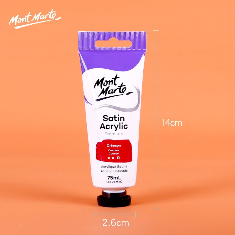 Màu Acrylic Satin Mont Marte Cao Cấp 75ml (Vẽ Mọi Chất Liệu)