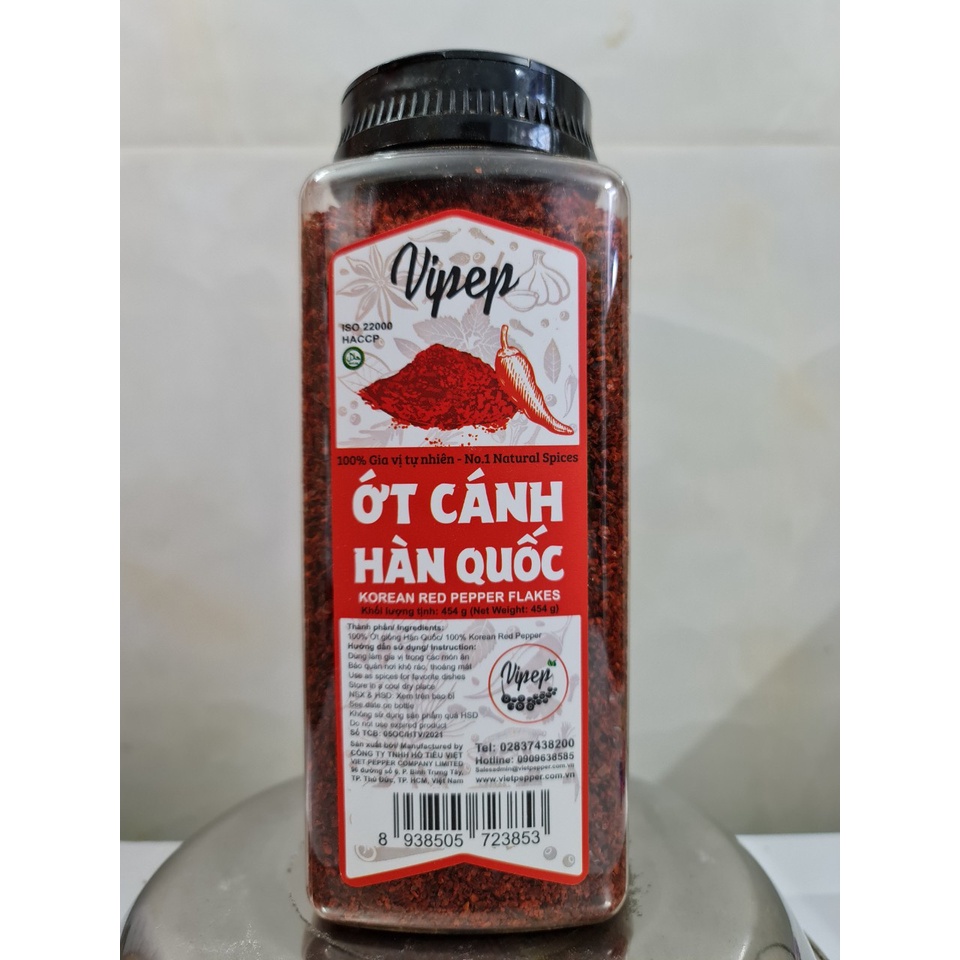[Hộp 450g – VẢY] BỘT ỚT VẢY (ỚT CÁNH) HÀN QUỐC [VN] VIPEP Korean Red Pepper Powder (halal)