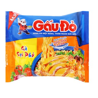 Mì Gấu Đỏ hương vị gà sợi phở 63g Thùng 30 gói