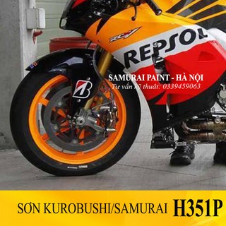 Combo sơn màu cam ngọc trai H351P Samurai.