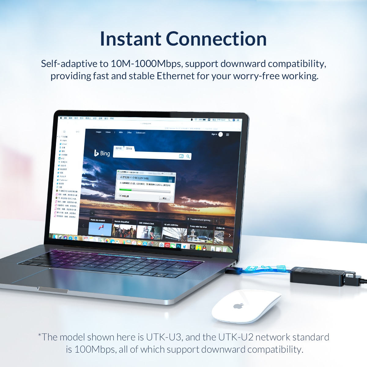 ORICO Bộ Chuyển Đổi Usb 3.0 Gigabit Ethernet Sang Usb Rj45 Lan Không Cần Driver Cho Windows Xp Xiaomi