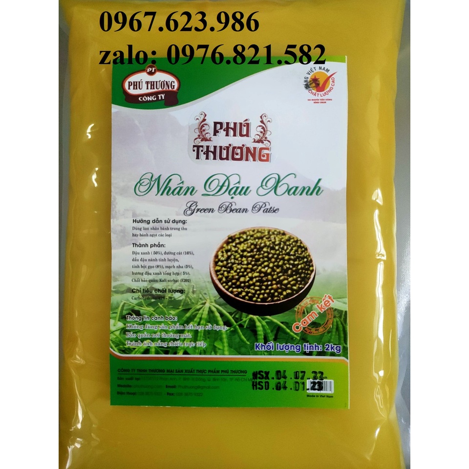 Nhân đậu xanh phú thương 2kg