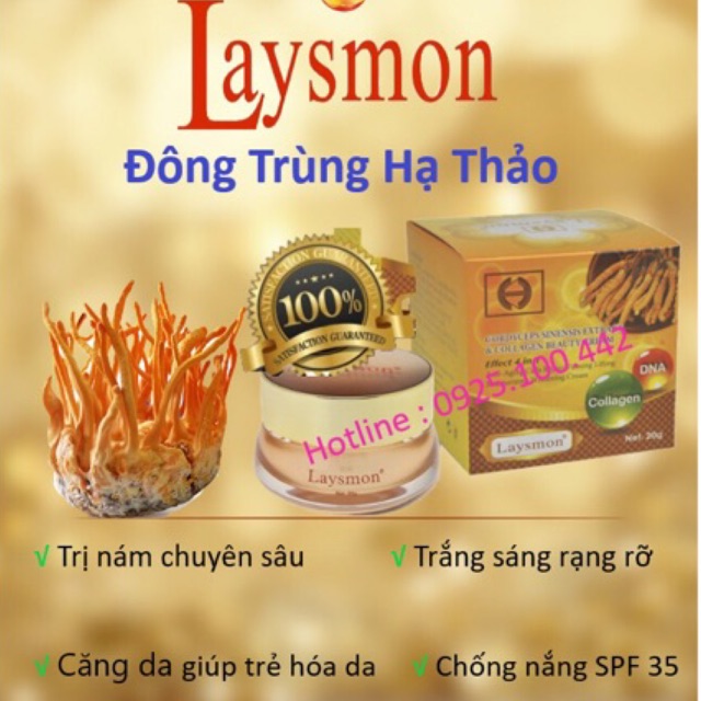 KEM LAYSMON ĐÔNG TRÙNG HẠ THẢO ( Laysmon Collagen )