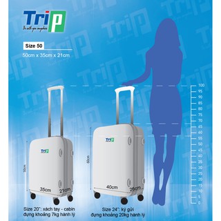 Vali Du Lịch Trip P39 Size 50