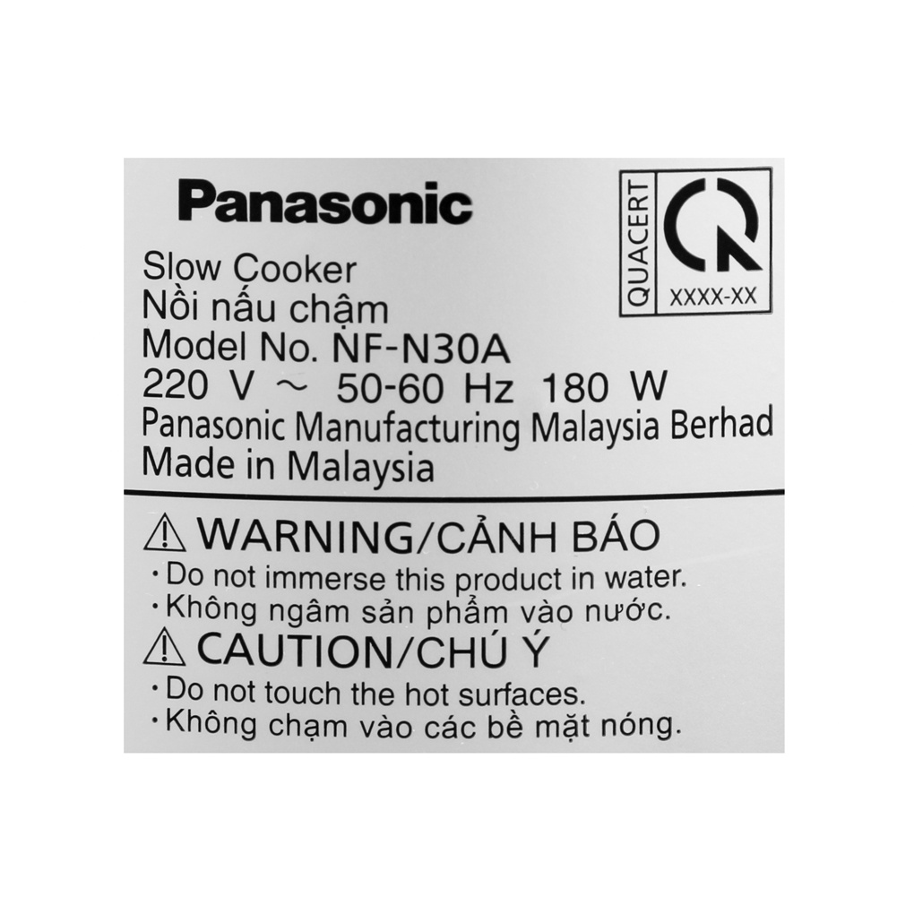 Nồi nấu chậm Panasonic 3 lít NF-N30ASRA