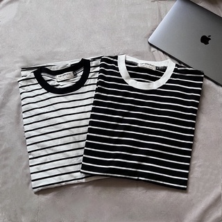 Áo thun unisex kẻ sọc nam thời trang