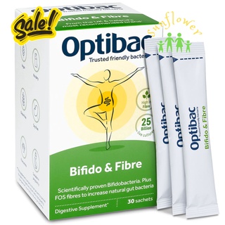 Men Vi Sinh OptiBac Táo Bón Probiotics Xanh Lá của Anh Quốc 30 Gói